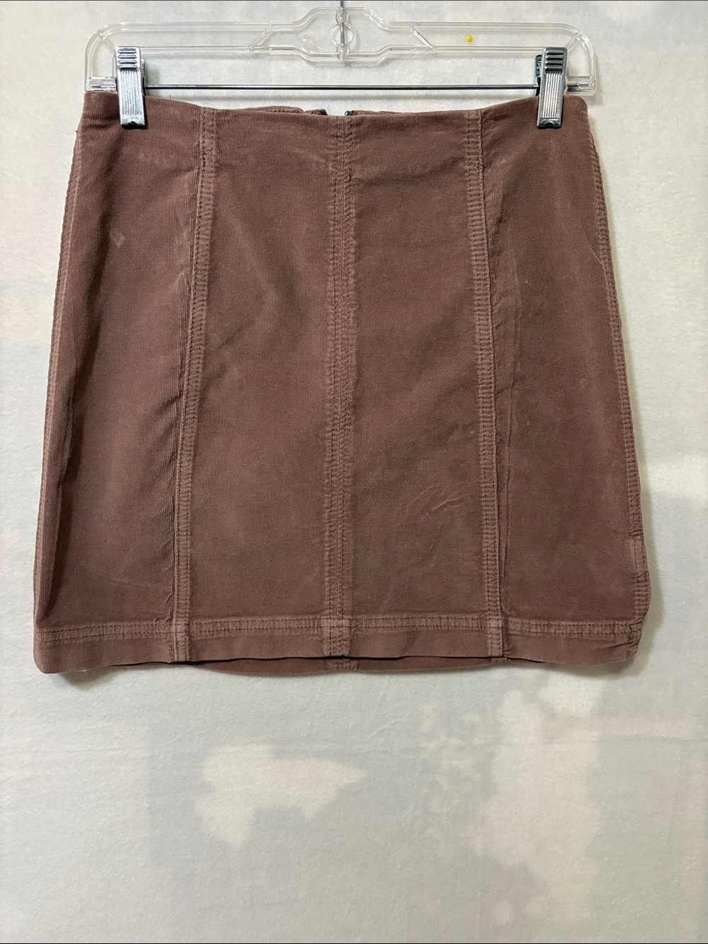 Free People brownish mauve soft corduroy mini skirt Size 6